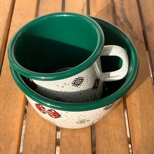 Metalac Enamel Small Mug and Bowl Set